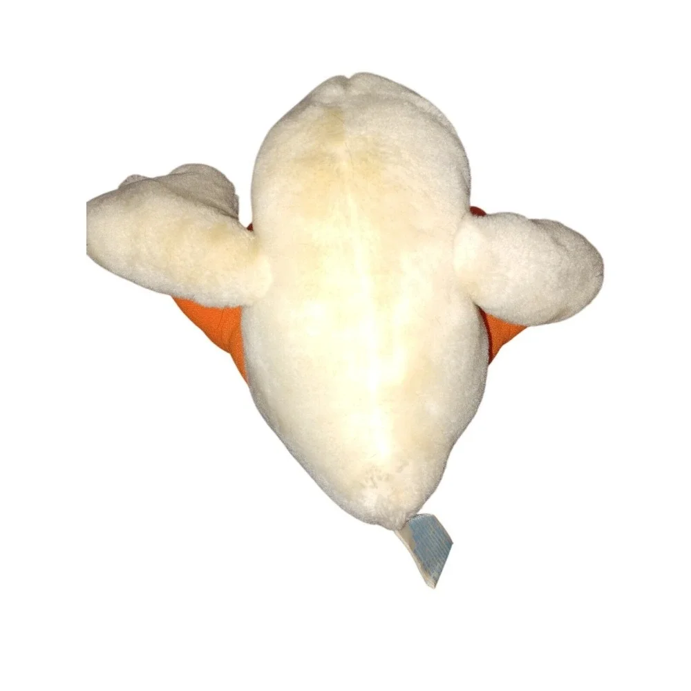 Vintage 24K Special Effects Duck Plush White‎ Orange Green Bow Tie 6 Inch Toy